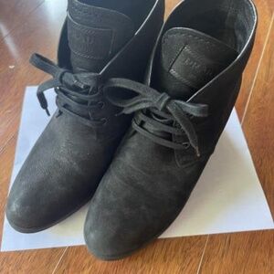 PRADA Women’s 3TZ037 leather half boot